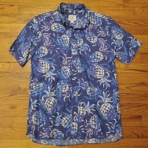 Brooks Brothers Pineapple Print Short Sleeve Shirt